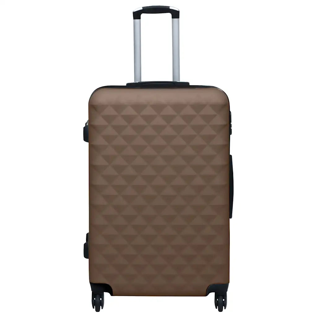 Set Valigie Trolley a Custodia Rigida 2 pz Marrone in ABS cod mxl 52259