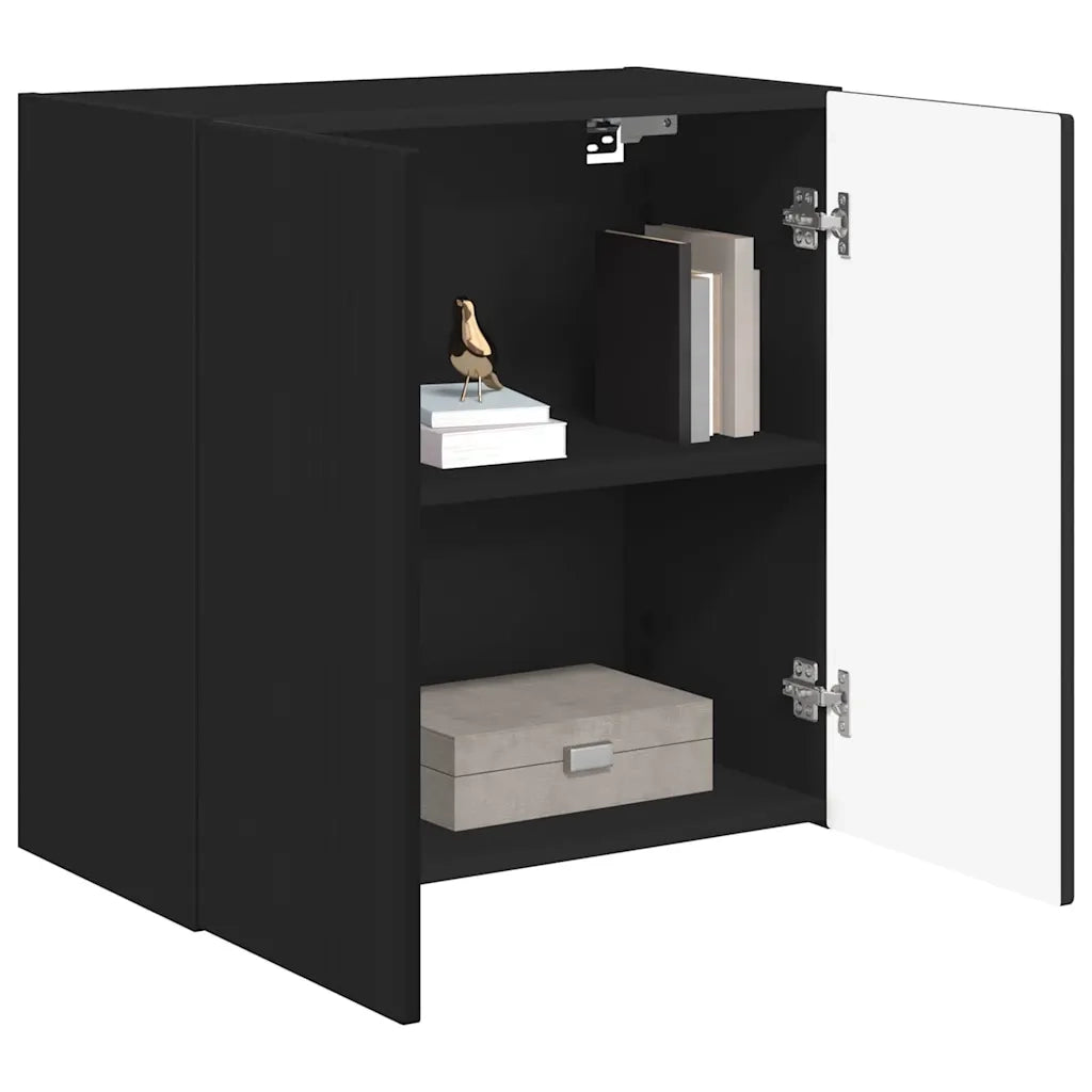 Mobile TV da parete Nero 59,5 x 31 x 60 cm Legno multistrato 892350