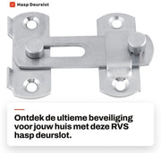 Beugel di Sicurezza per Porte - Anticorrosione - Realizzato in Acciaio Inossidabile - Facile da Installare - Adatto per Mobili