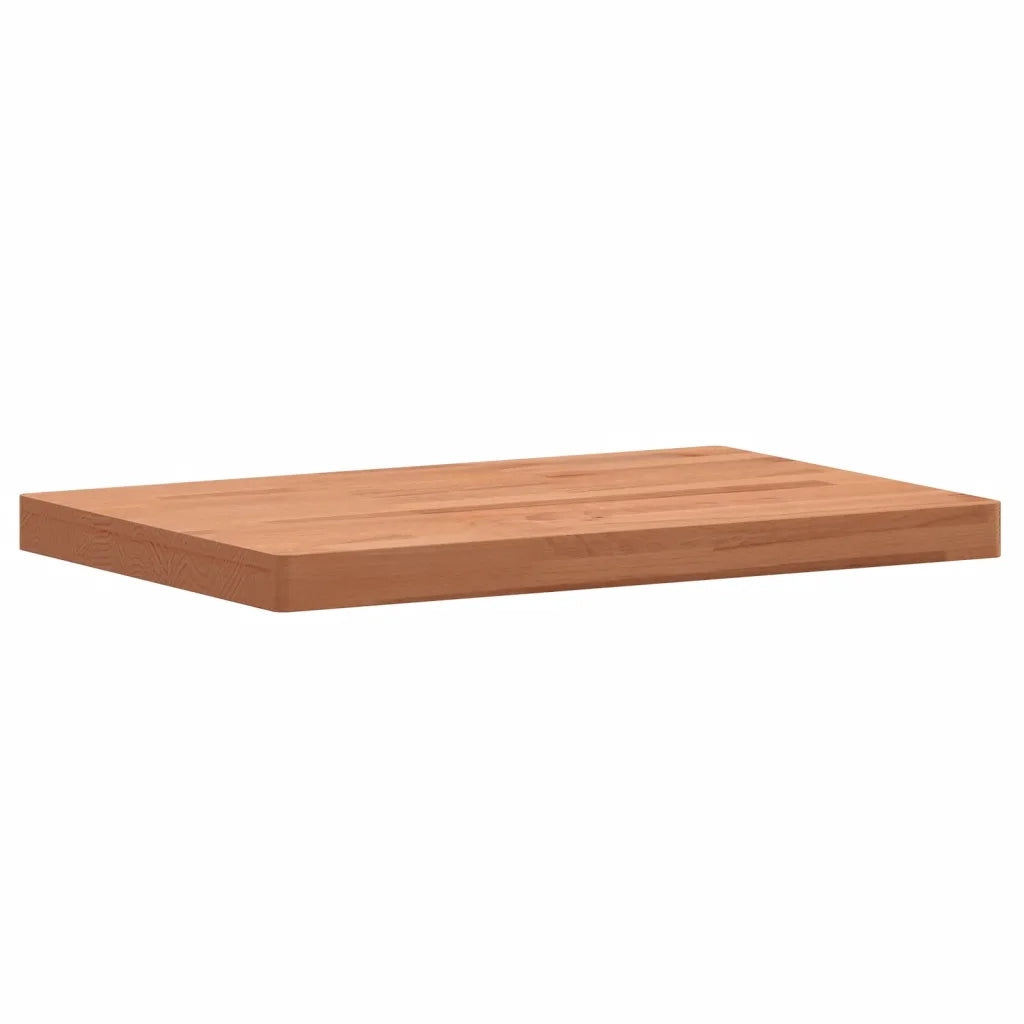 Piano Tavolo | Superficie Tavolo | Piano Scrivania 80x40x4cm Rettangolare Legno Massello di Faggio