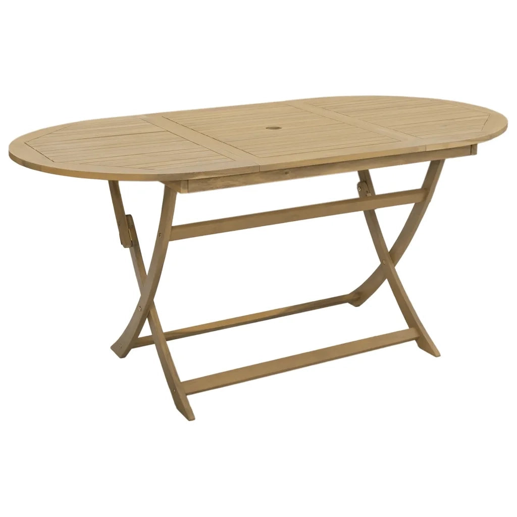 Tavolo da Giardino-Tavolo da esterno Pieghevole 160x85x75cm Legno Massello Acacia