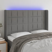 Testiera a LED-Testata con LED GrigioScuro 147x16x118/128cm inTessuto 216558