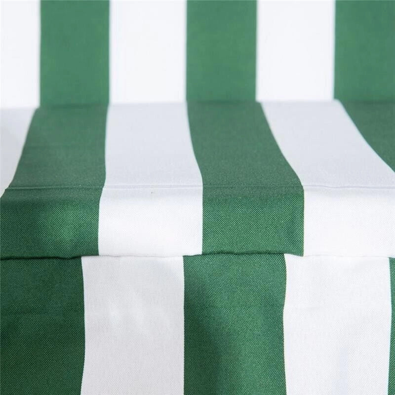 DONDOLO DA GIARDINO 3 POSTI IN ACCIAIO E TESLIN CON TETTO PARASOLE, 172X110X153 CM, BIANCO E VERDE