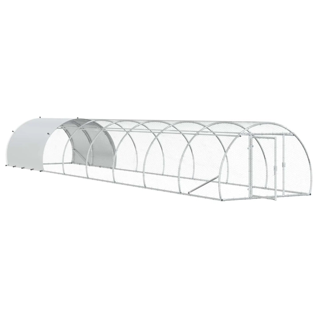 Pollaio Argento 800 x 150 x 100 cm Acciaio zincato 3434668