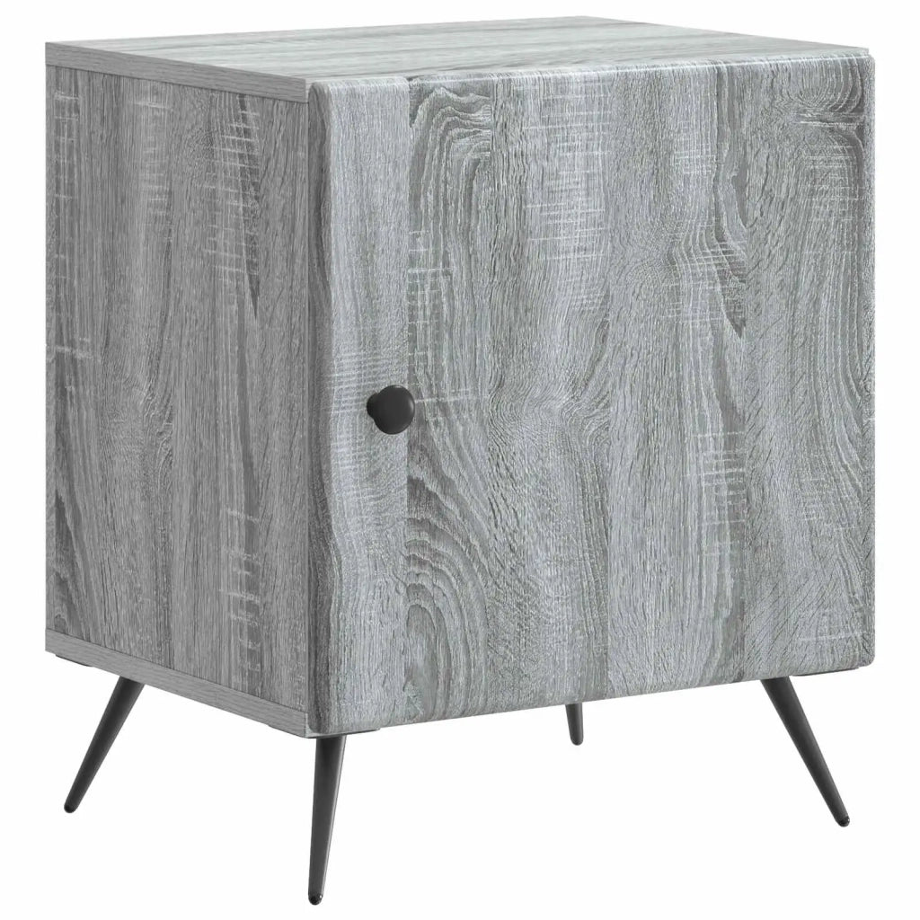 Armadio da Notte 2 pcs Grigio Sonoma 43 x 34,5 x 50 cm