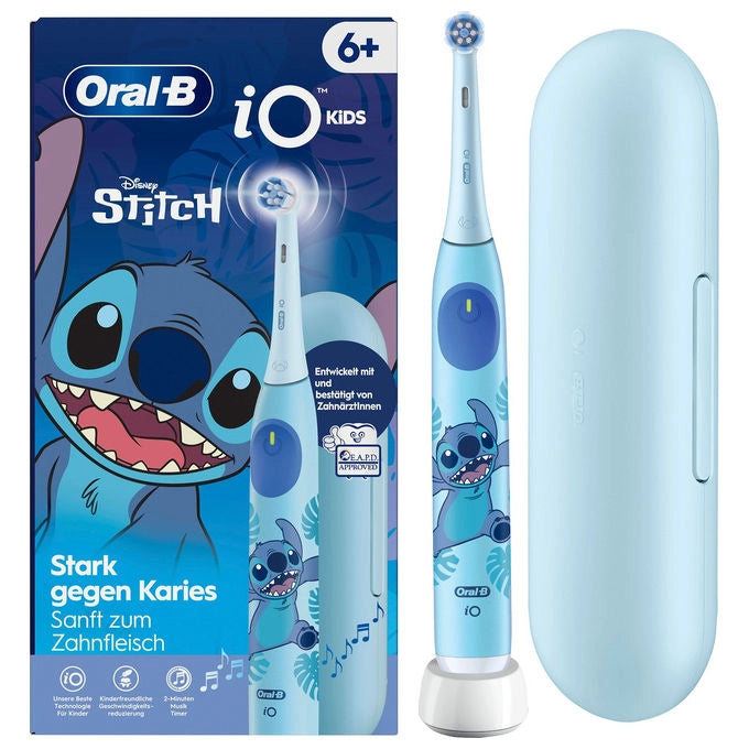 Oral-B IOKIDSTITCH6 Oral-B iO Kids Stitch Spazzolino elettrico rotante 3 modalita' Timer musicale 2 minuti Sensore pressione Autonomia 7 giorni colore Blu