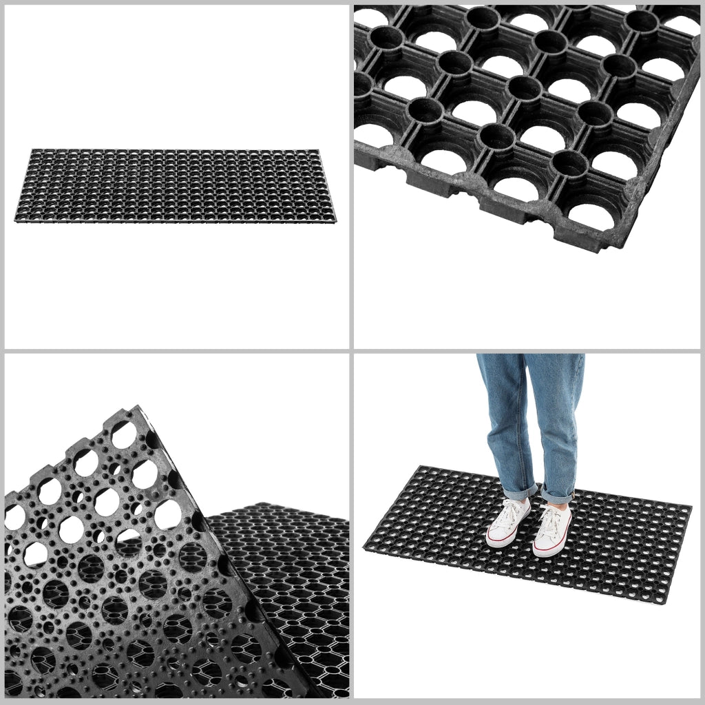 Zerbino d'ingresso KADAX, tappetino universale per scarpe, 100x50 cm, gomma