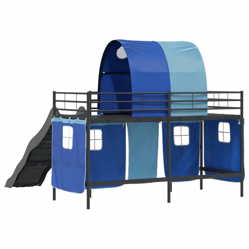 Struttura del letto loft per bambini Nero e Blu 100 x 190 cm 42020840