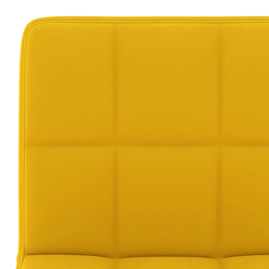 Sgabelli da Bar 2 pz Giallo Senape in Velluto cod mxl 55741