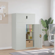 Armadio Classificatore Grigio Chiaro 90x40x145 cm in Acciaiocod mxl 125471