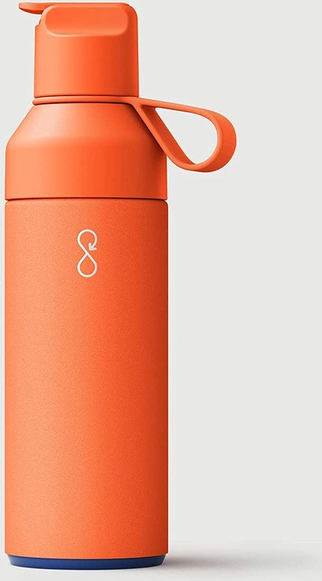 Bidone di acciaio inossidabile riciclato - ecologico e riutilizzabile - colore giallo - 500ml
