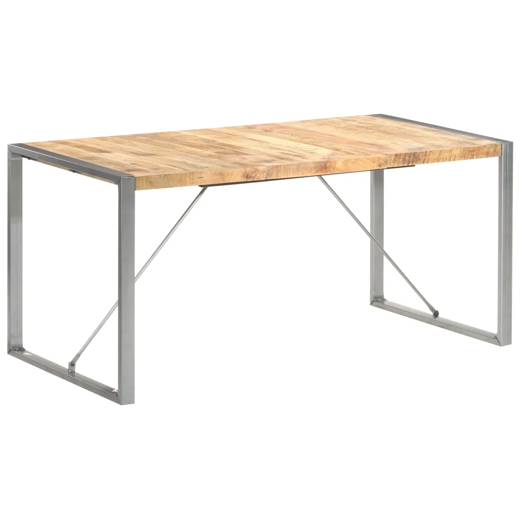 Tavolo da Pranzo 160x80x75 cm in Legno Massello di Mango 321563