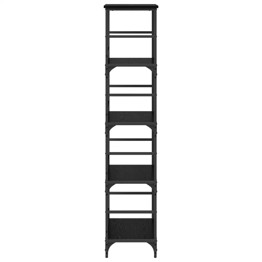 Libreria Rovere Nero 50 x 33 x 153 cm Legno multistrato 882756