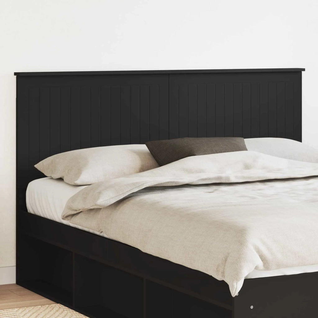 Testiera | Testata con Testiera | Testata Rovere Nero 160 cm Legno multistrato