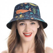 Cappello da pesca con stampa tribale - Canva - Stile moderno - Snapback - Per donne/uomini - Altezza bordo 7 cm - Altezza corona 12,5 cm - Cappello estivo