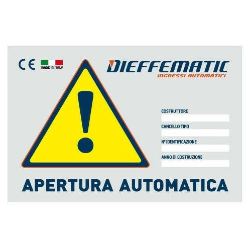CARTELLO MONITORE SEGNALAZIONE CANCELLO PORTA BASCULANTE AUTOMAZIONE AUTOMATICO