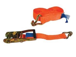 CINGHIA MM.50 CON FIBBIA DI ANCORAGGIO E CRICCHETTO ART.8182  mt.8.5    ROBUR