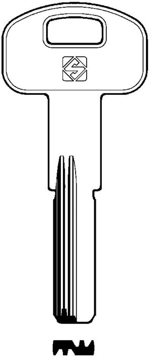 chiavi punzonate silca ibf2r olc gr.6 cod:ferx.94334