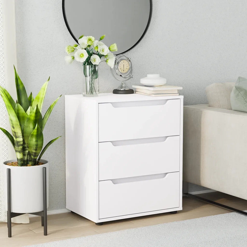Credenza VISNES Bianca 60x40x73 cm in Legno Multistrato 4108284