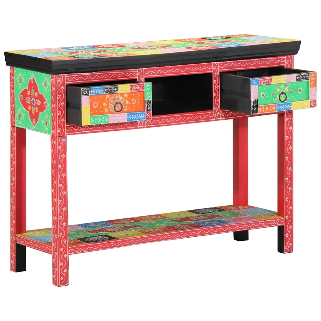 Tavolo Consolle | Tavolo d'Ingresso con cassetto Multicolore 100 x 30 x 77 cm