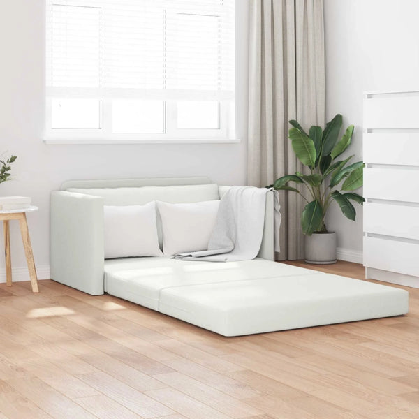 Divano letto Bianco 124 x 71 x 78 cm Pelle Artificiale 4106714