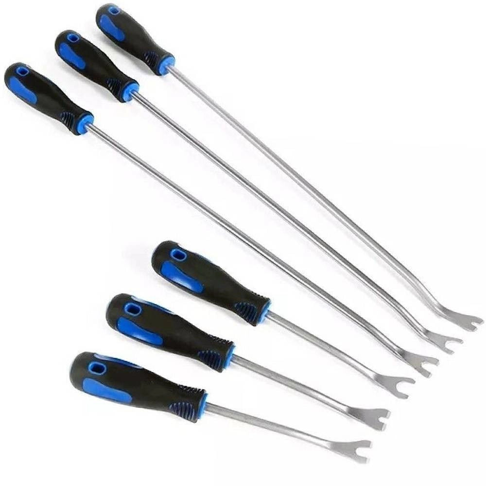 Trade Shop - Set 6 Pz Leva Rimozione Trim Clip Pannelli Auto Staccabottoni In Acciaio 21136 -