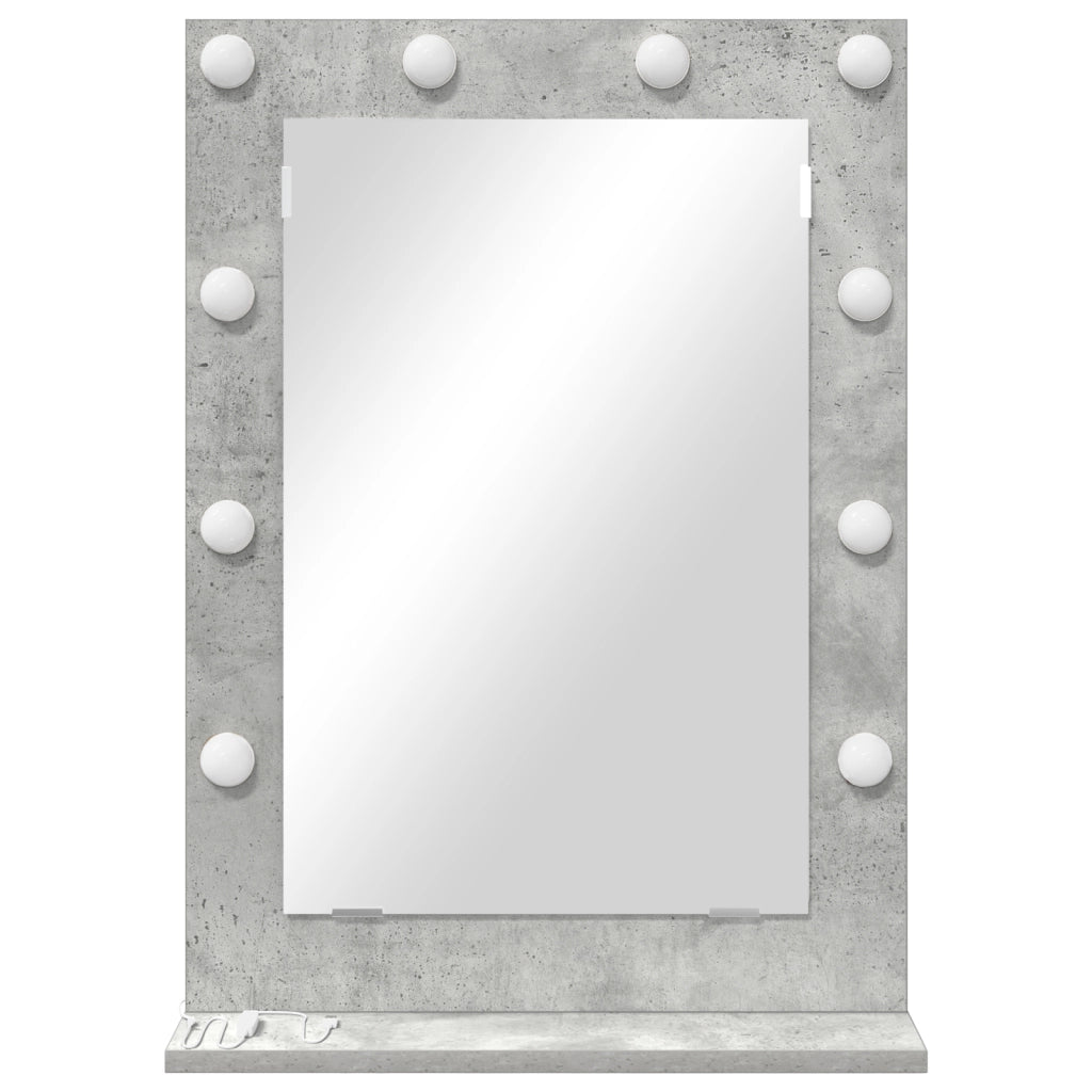 Specchio da Toeletta Grigio Cemento Cemento 70 x 50 x 18 cm