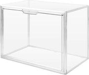 Organizzatore per la conservazione di borse e scarpe in box di plastica trasparente 36 x 22 x 27 cm con porta magnetica.