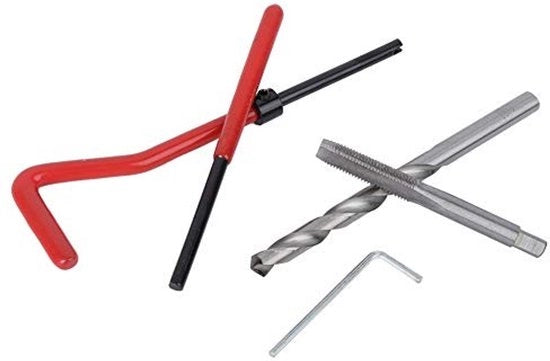 Set di riparazione a viti M7 25 pezzi - Set di utensili per viti - Scatola trasparente - Adatto per lavorazione - Set di riparazione per fili