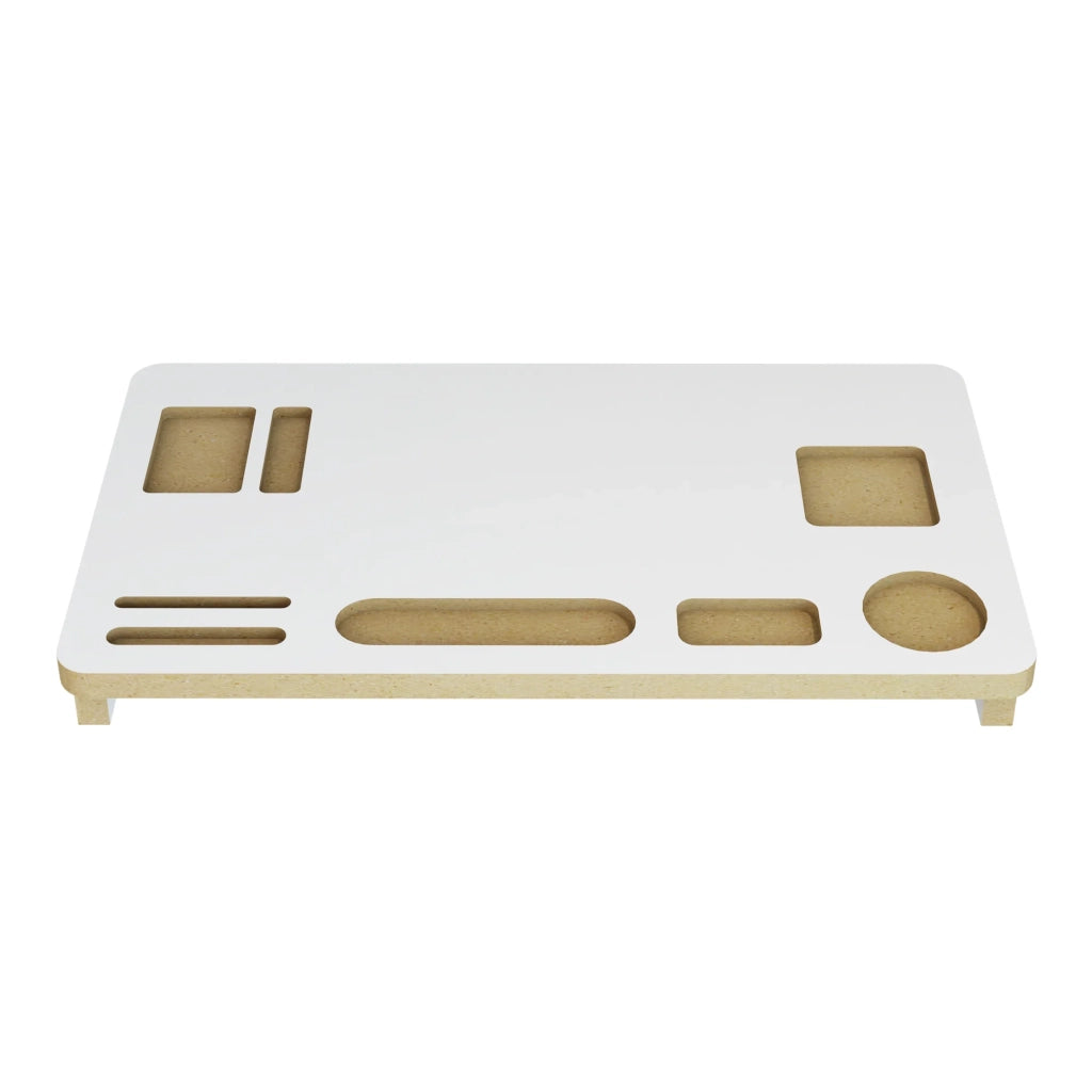 Supporto per monitor 5 x 54 x 30 cm bianco / effetto legno 03_0008218