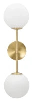 Lampada Da Muro Glamy Doppia Cm 15X21X55