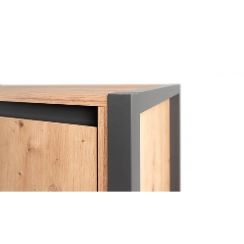 Credenza alta Denver 51 L120XP40XH140 quercia antracite