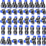 Kit di attacco 40 pezzi - 10 attacchi retti - 10 gomiti - 10 T - 10 splitter - Durevole e riciclabile - Cuscinetto pneumatico
