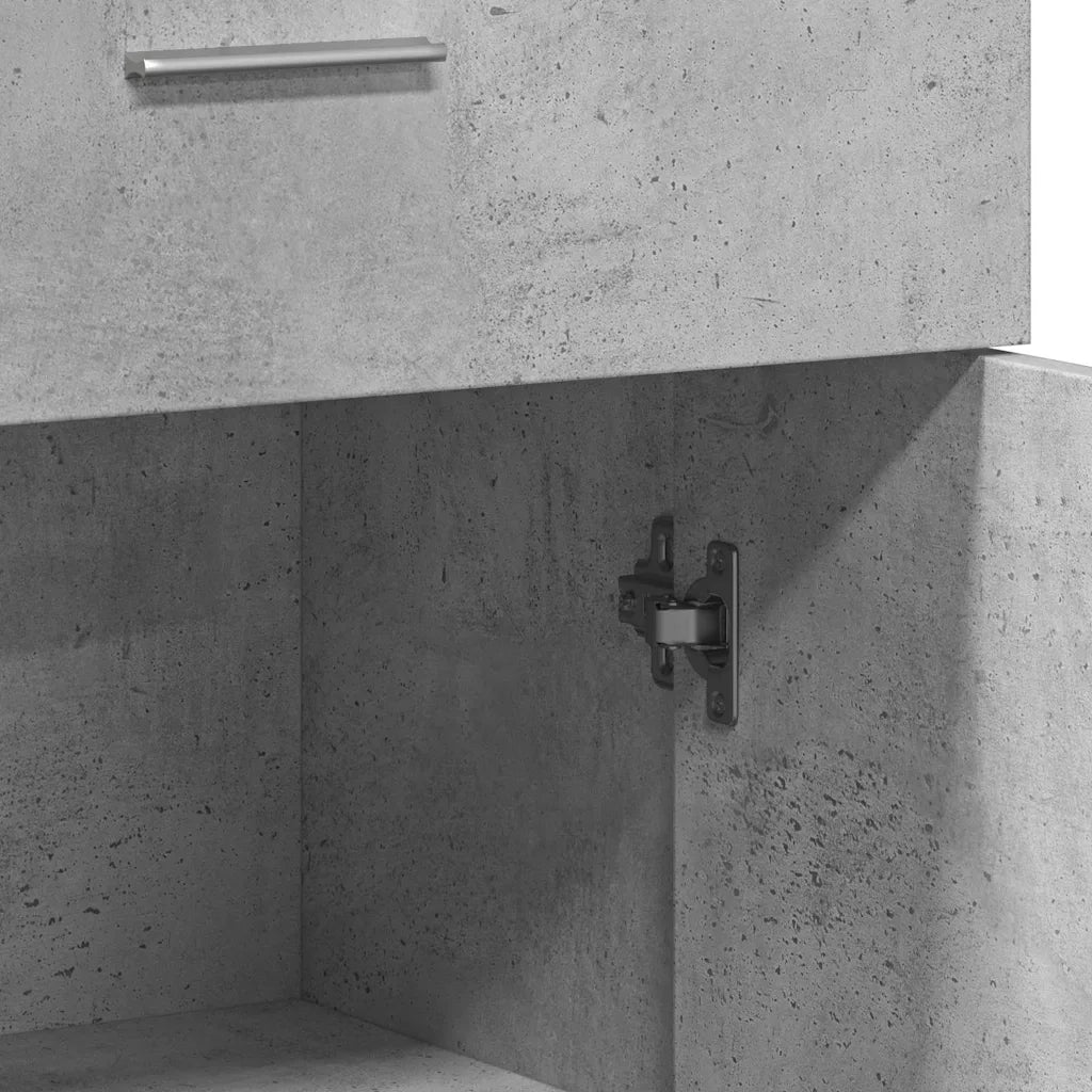Credenza Grigio Cemento 60x30x84 cm in Legno Multistrato 840495