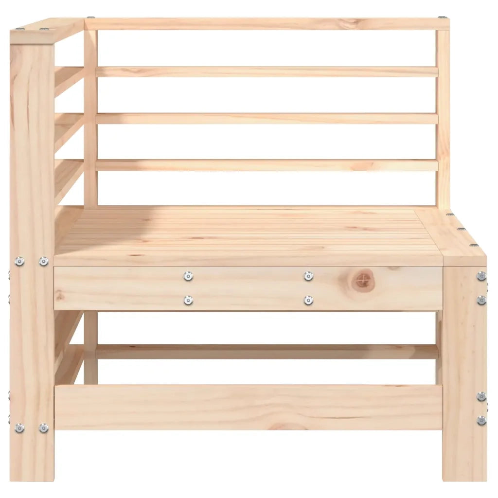 Divano Angolare da Giardino in Legno Massello di Pino 825604