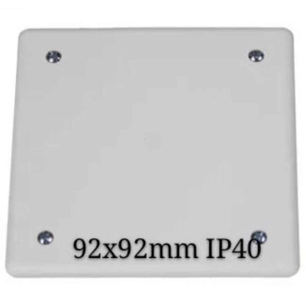 Trade Shop - Coperchio Di Ricambio Con Viti Per Cassetta Derivazione 92x92mm Misura 1 Fg10311 -