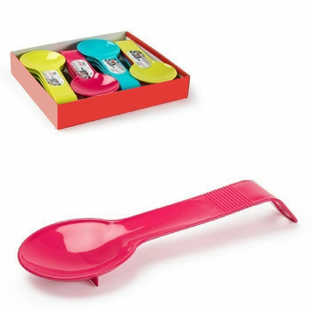 Trade Shop - Set 2pz Poggiamestolo Poggia Mestolo In Plastica Colorata Accessori Cucina 11540 -