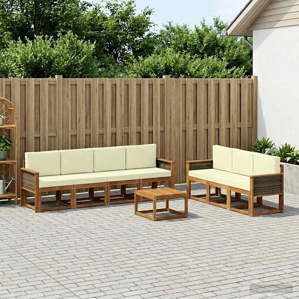 Set di divani da esterno 7 pz 3385046