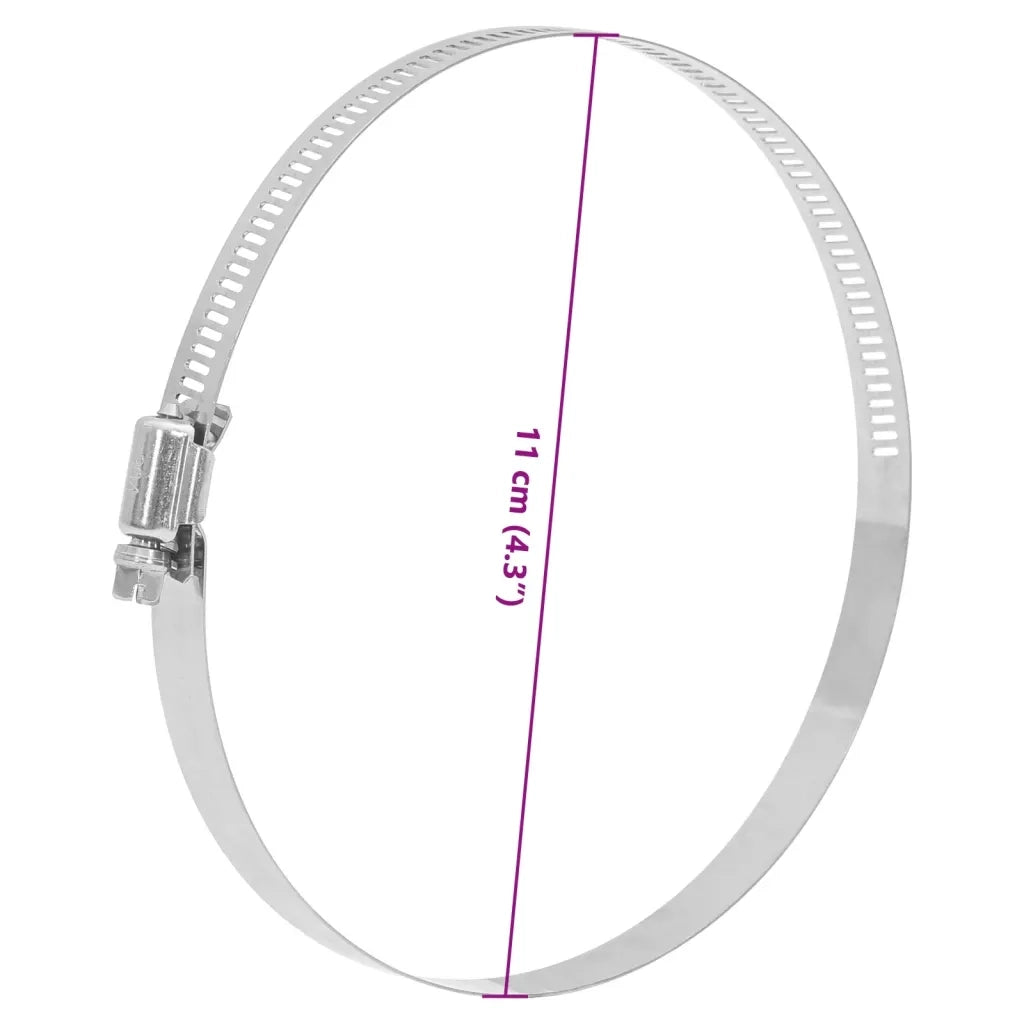 Fascette Stringitubo 6pz 91-110 mm in Acciaio Inox 304