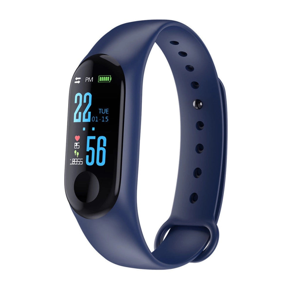 Trade Shop - Smartwatch Bracciale Orologio Bluetooth Cardiofrequenzimetro Contapassi Fitness -