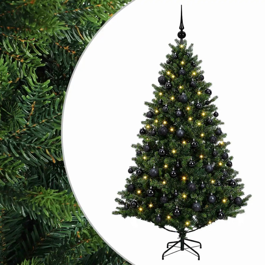 Albero di Natale Artificiale con Palline 180 cm 300 LED 3466409