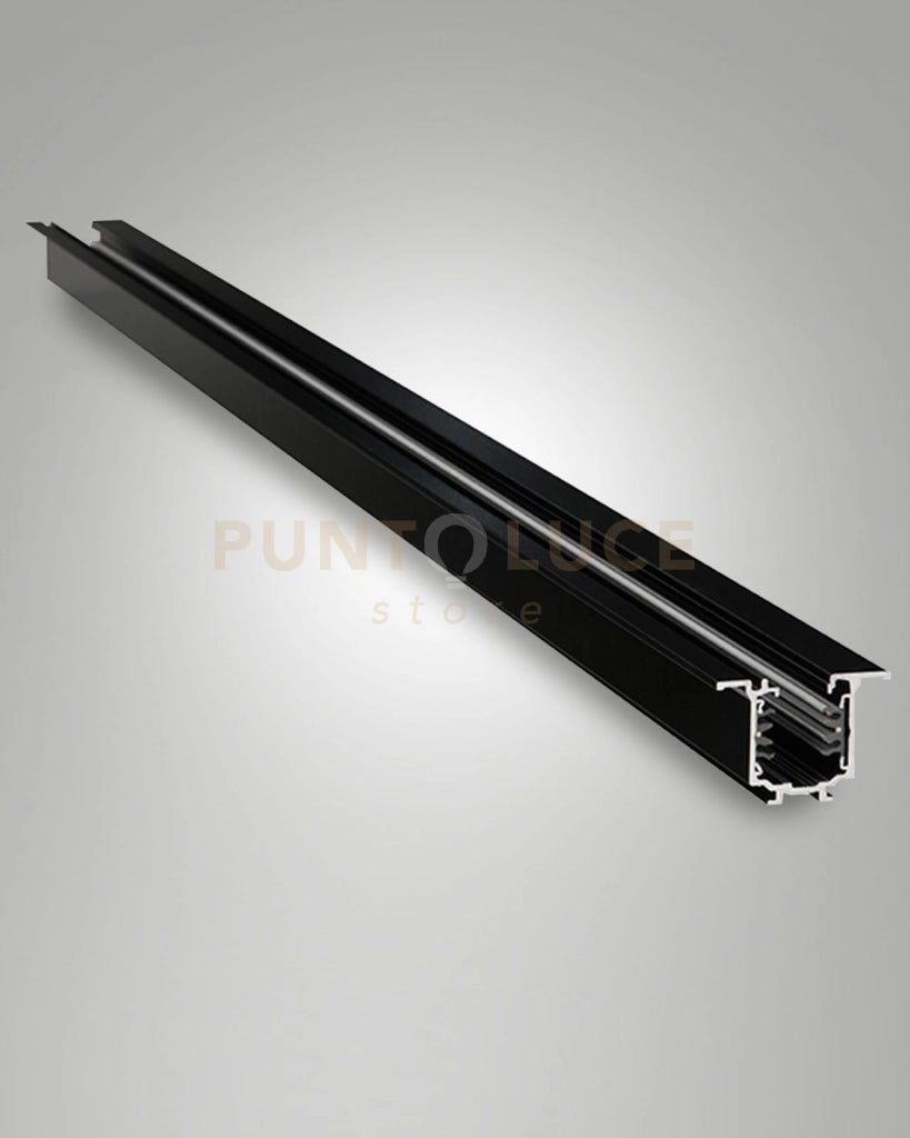 6121-06-200 BINARIO NERO INCASSO 3 FASI+DALI L.200CM