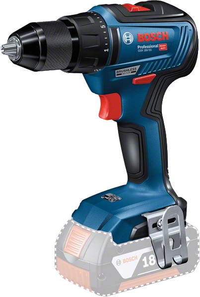 AVVITATORE BOSCH A BATTERIA 18V 55nm BRUSHLESS  GSR 18V-55 - 06019H5202
