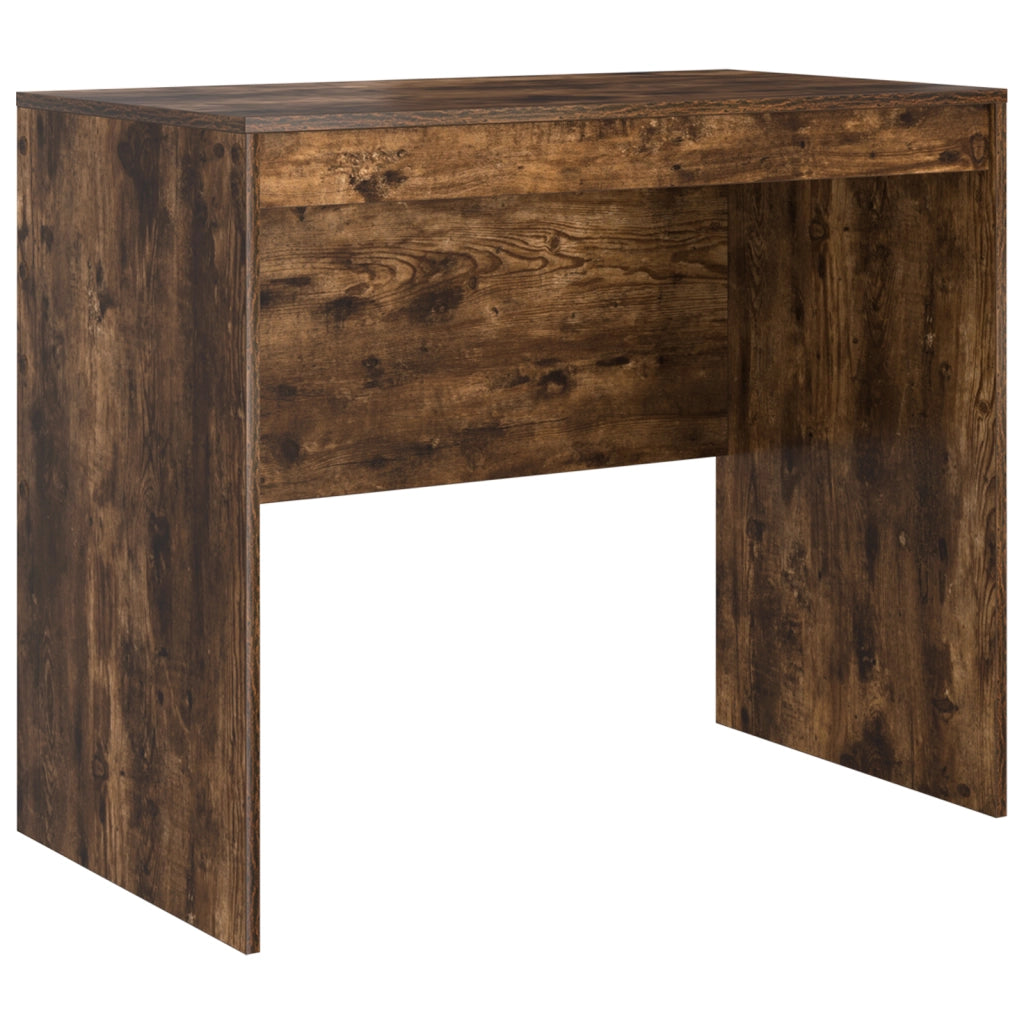 Scrivania con archiviazione in rovere affumicato, legno ingegnerizzato