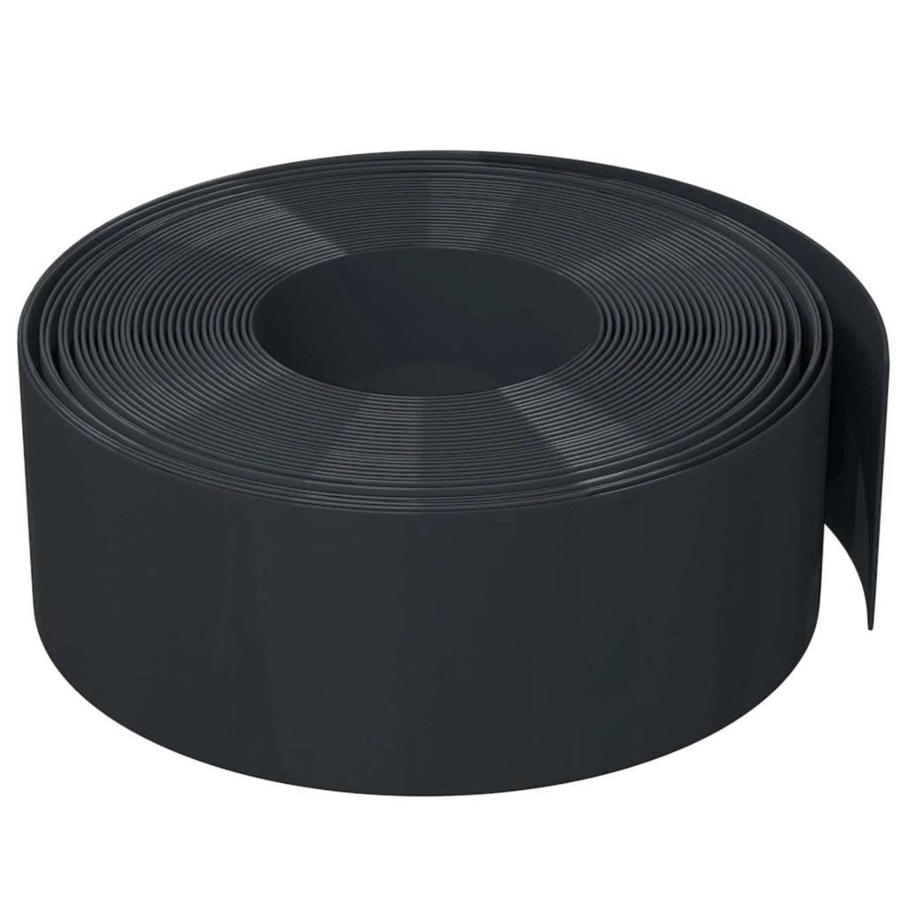 Bordatura per giardino 25 m 20 cm PE Nero 42036852