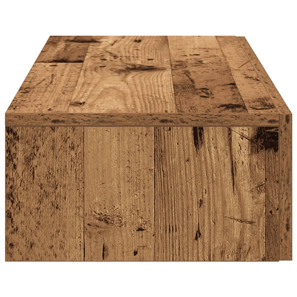 vidaXL Scaffale a Parete con Cassetti Antico 80x33x17 cm in Truciolato