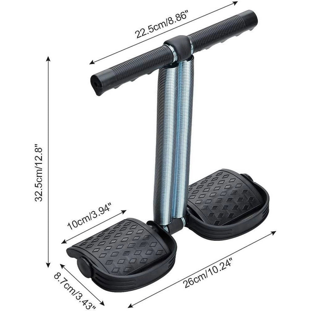 Trade Shop - Corda Elastica Con Doppia Molla Per Bodybuilding Fitness Yoga Allenamento Addome -