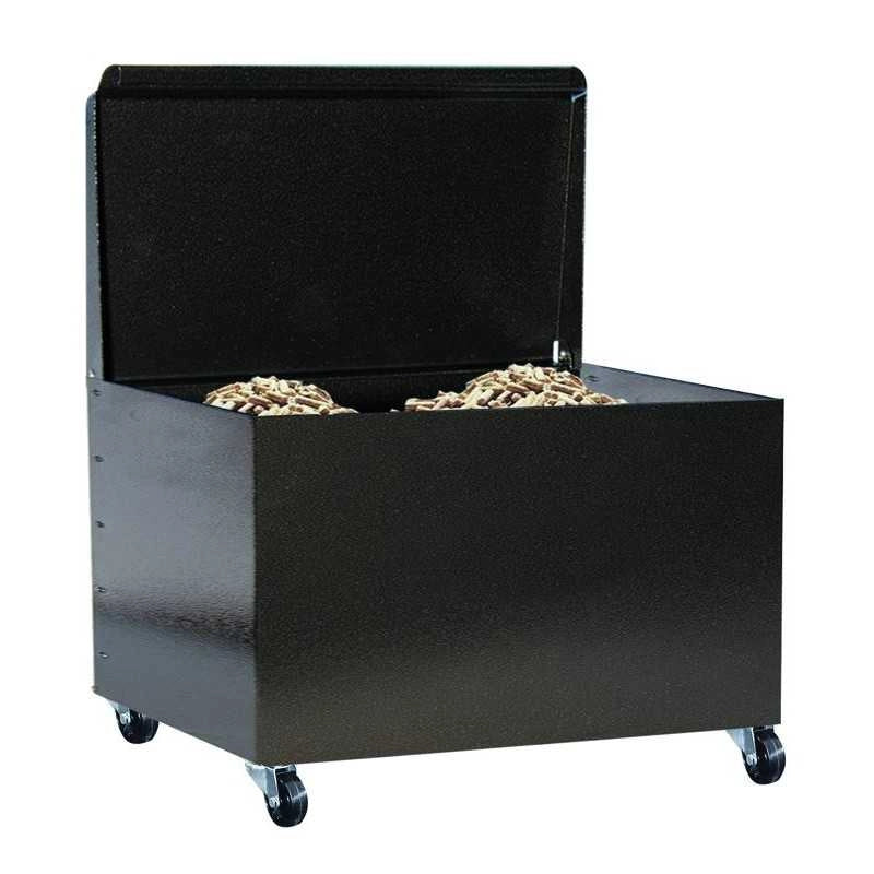 Portapellet Acciaio 609 Chiuso con Ruote 50X43X57H