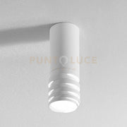 EMILY P - FARETTO BIANCO 1 LUCE ATTACCO GU10 METALLO E ACRILICO LAMPADINA NON INCLUSA