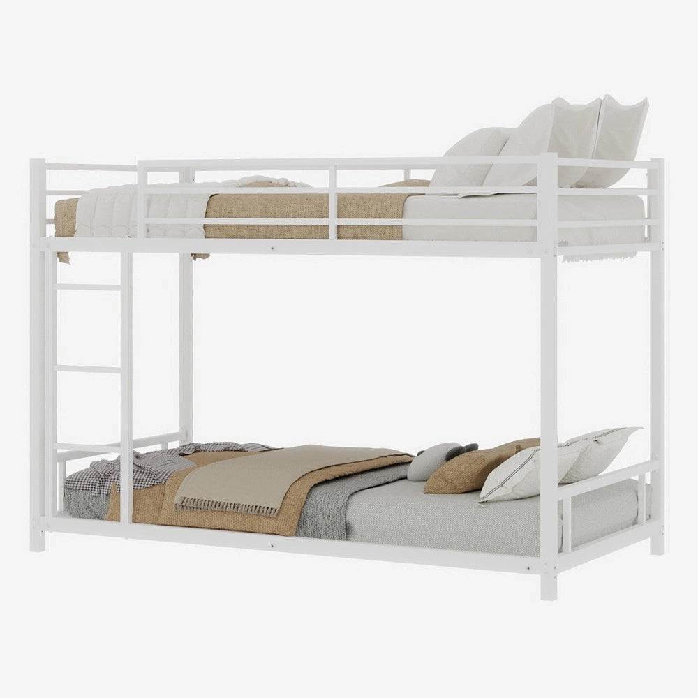 Letto a Castello in Metallo con Due Letti Singoli ¨C MINIMAL ¨C Nero